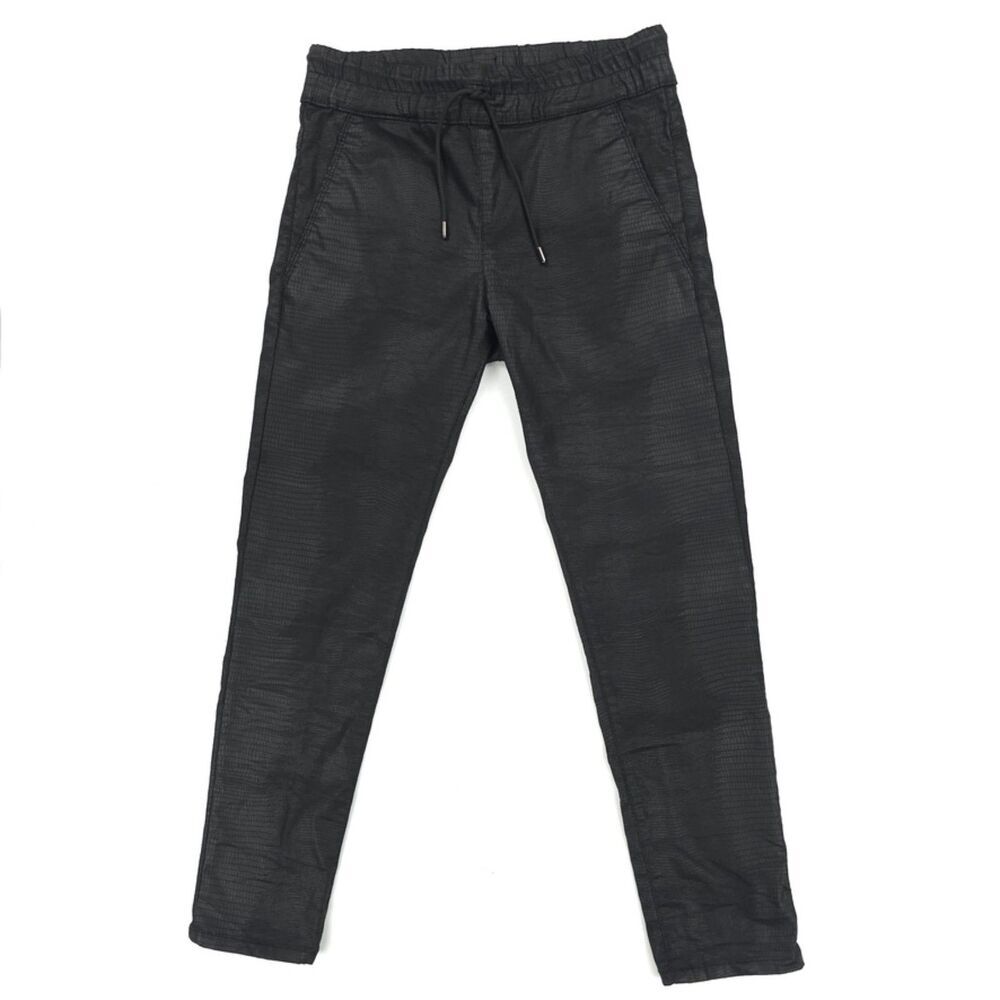 NEW Bevy Flog Shely Black Snake Jogger Pant Minimal Indie Chic Biker Moto Grunge